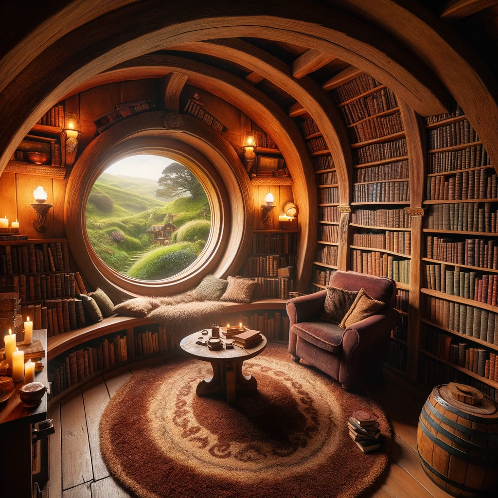 Comfy library in the shire