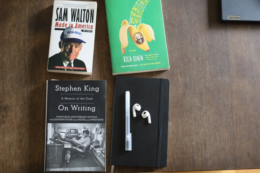 picture of the 3 books I read last quarter. 